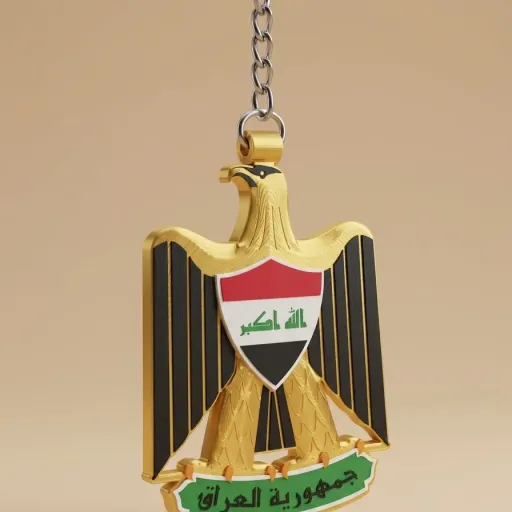 NFC Keychain – Iraq Emblem